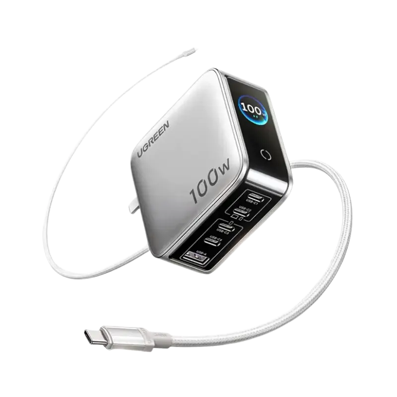 product-0-522.png UGREEN X773 Nexode Pro 100W 5-Port Smart Display GaN Charger - Image 1
