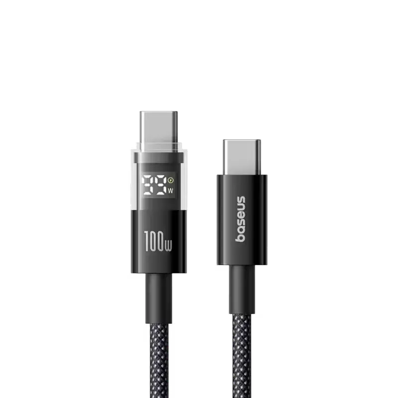 product-0-645.png Baseus Display 2 100W USB-C to USB-C Fast Charging Data Cable - Image 1