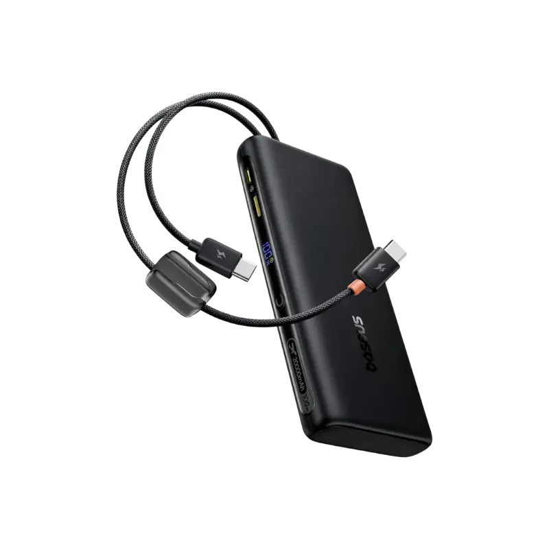 product-0-65.png Baseus FC41 20000mAh 100W Fast Charging Power Bank with Built-in USB-C Cables - Image 1