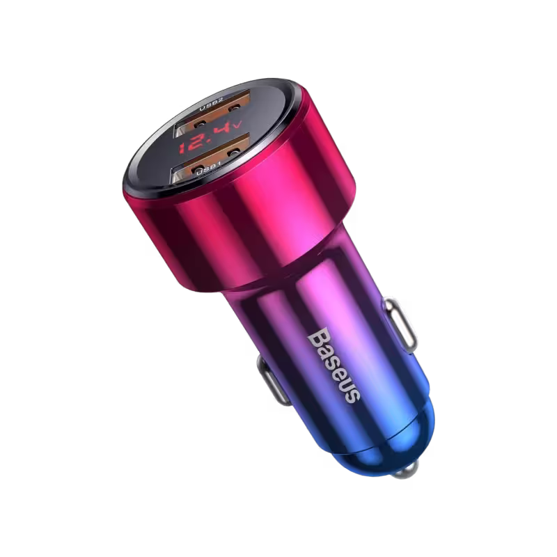 product-0-793.png Baseus BS-C20A-X Magic Series Dual USB QC Digital Display 45W Car Charger - Image 1