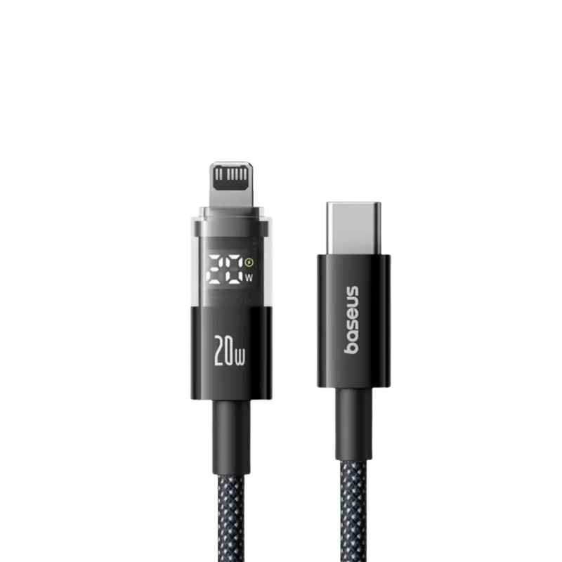 product-0-847.png Baseus Display 2 PD 20W Type-C to Lightning Fast Charging Data Cable - Image 1