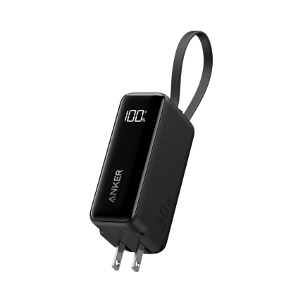 Anker A1636 – 3-in-1 Power Bank 30W Fusion Built-In USB-C Cable