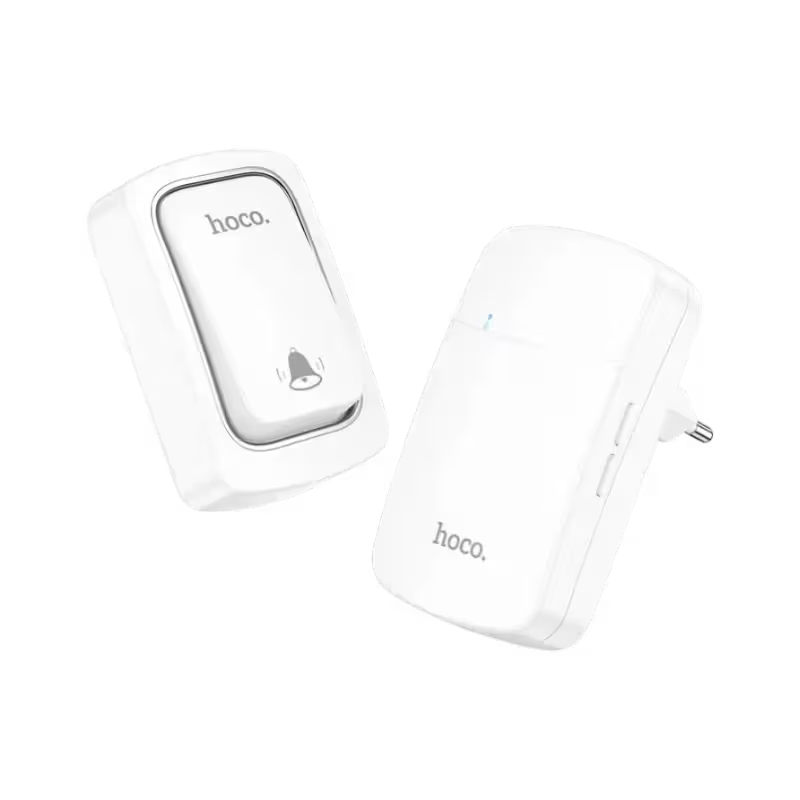 product-0-863.png Hoco HI26 Self-Powered Wireless Doorbell EU Plug - Image 1