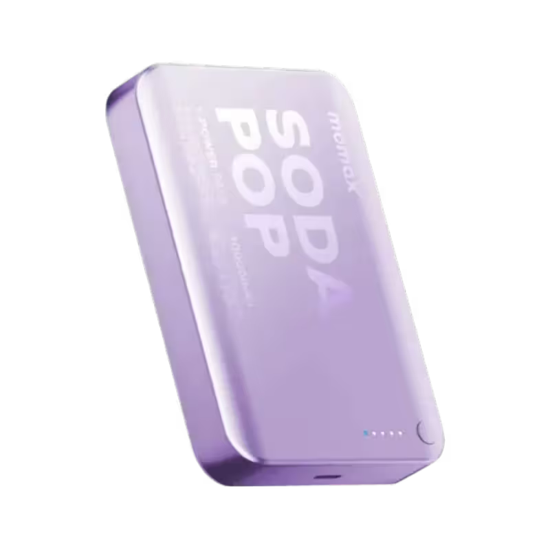 product-0-915.png Momax Soda Pop 1-Power Pass 10000mAh Magnetic Wireless Charging Battery Pack - Image 1