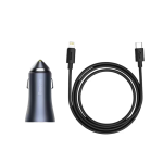 Baseus Golden Contactor Pro 40W Car Charger with Type-C to Lightning Cable - Image 2