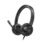 Hoco W112 Wired Headphones With Mic 3.5mm Plug - Image 2