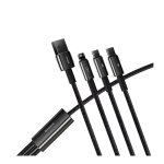 Baseus Tungsten Gold 3 In 1 USB Charging Data Cable - Image 2