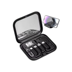 COTECi 87702-BK Travel Version 8-in-1 Data Cable Storage Box - Image 2