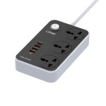 LDNIO SC3412 38W PD Power Strip with 3 Sockets & 3 USB - Image 2