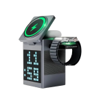Valdus S5 Pixel Dock 5-in-1 Wireless Charger with Speaker and Clock - Image 2