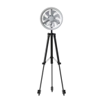 JISULIFE FA17 Outdoor LED Ceiling Fan with Long Tripod Stand - Image 2