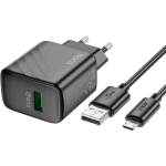 Hoco CS21A 18W EU Wall Charger With Cable - Image 3
