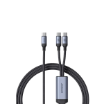 Joyroom A21 100W 2-in-1 Type-C to Dual Type-C Fast Charging Cable - Image 3