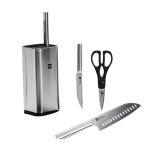 Huohou 5in1 Stainless Steel Kitchen Knife Set - Image 3